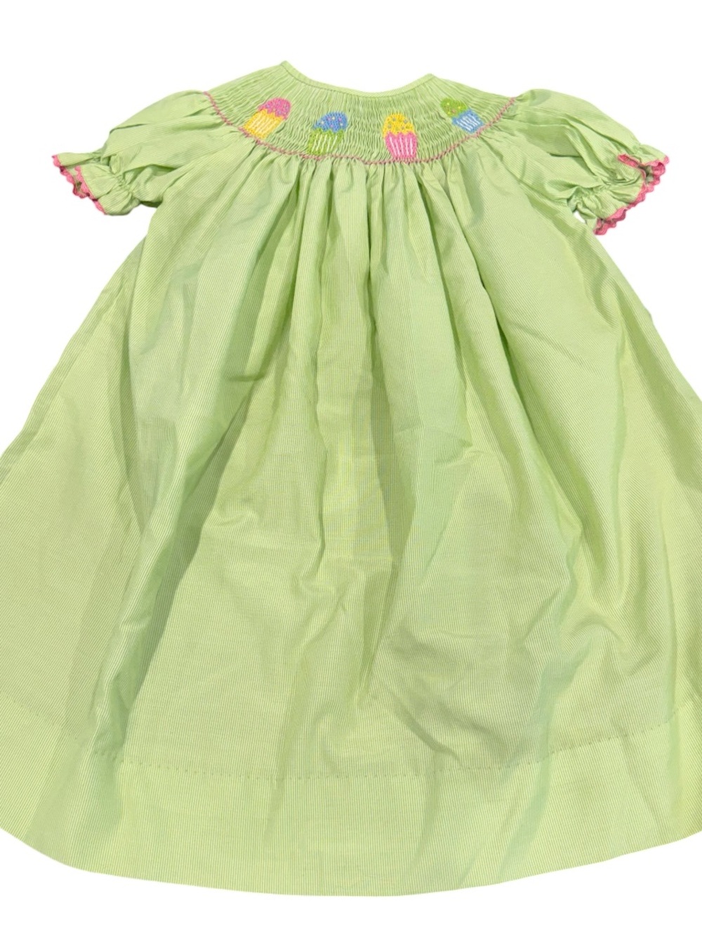 Castles & Crowns 2T cupcake smocked dress green baby toddler girl